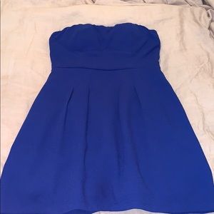 Royal Blue Strapless Dress